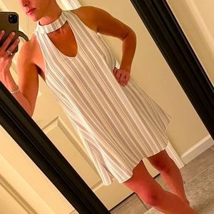 V-Neck Choker Dress